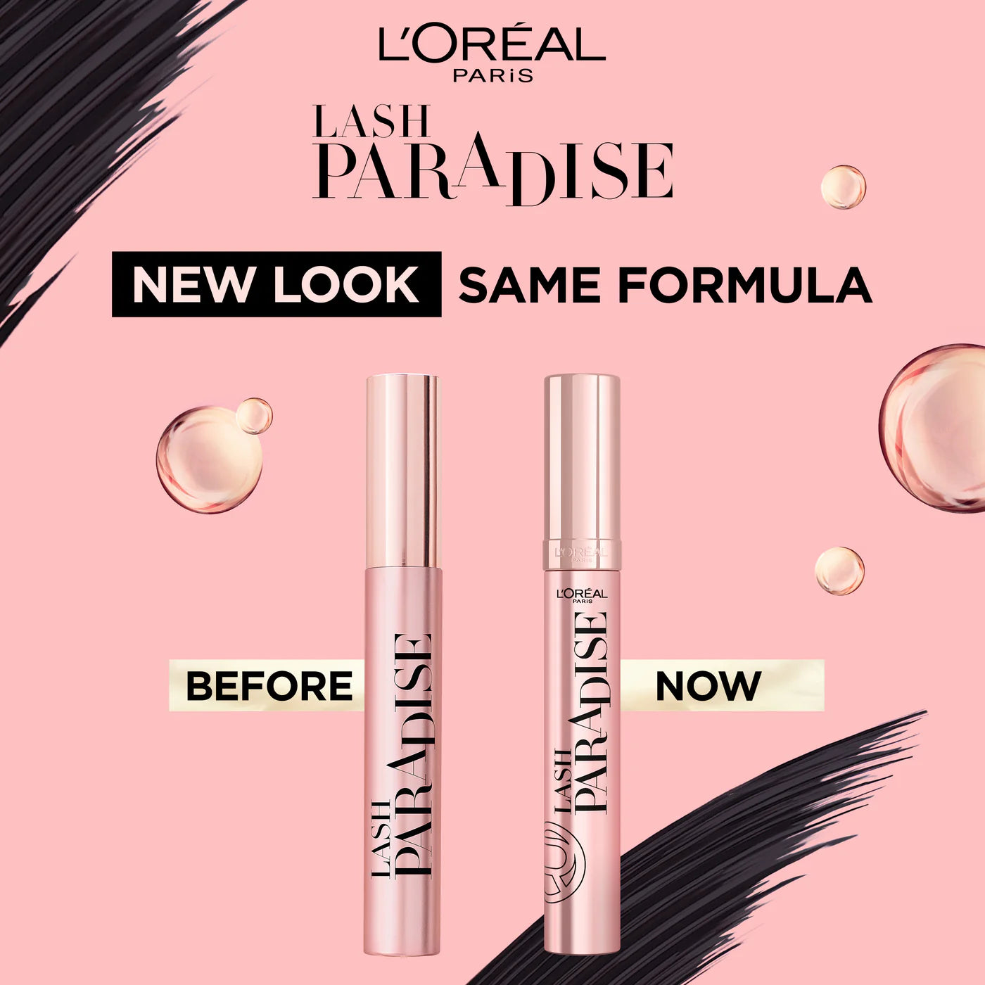 L'Oreal Paris Lash Paradise 24 Hour, Volumizing and Lengthening Black Mascara- Washable