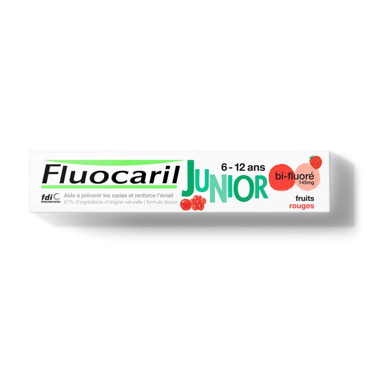 Fluocaril Junior toothpaste 6-12 ans bi-fluoré fruits rouges 75ML