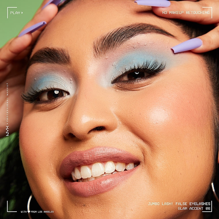 NYX Jumbo Lash! Vegan False Lashes, Glam Accent