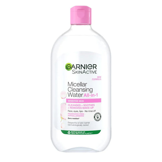 Garnier Micellar Water Facial Cleanser and Makeup Remover Pink for Sensitive Skin