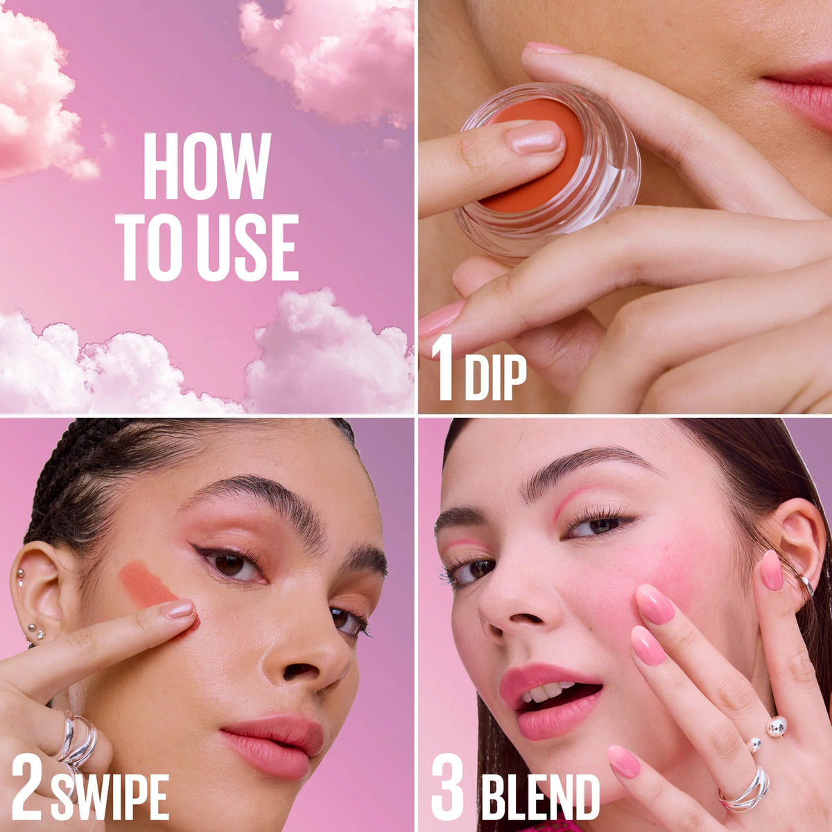 Maybelline Cloudtopia Blush for Cheeks and Lip Mousse, Ultra-Vivid, Pigmented Formula for Up to 14HR of Blush and Lip Makeup Color