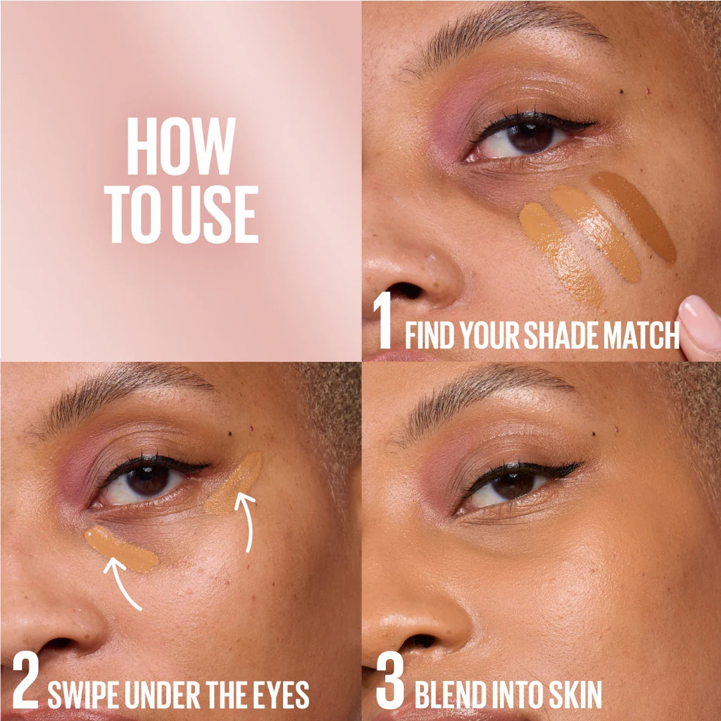 Maybelline Lifter Serum Concealer, Full Coverage, Includes 2% Peptides + Caffeine to Hydrate & Brighten Under Eyes