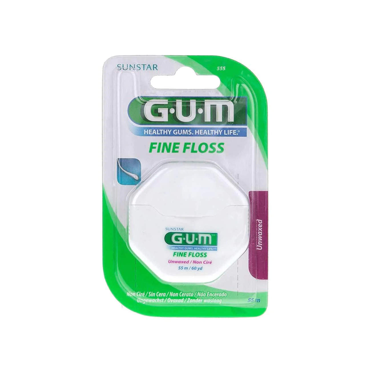 GUM fine floss unwaxed 555