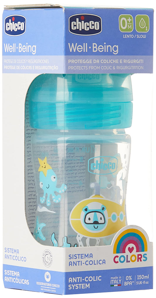 Chicco well being anti-colic system 0m+ slow flow