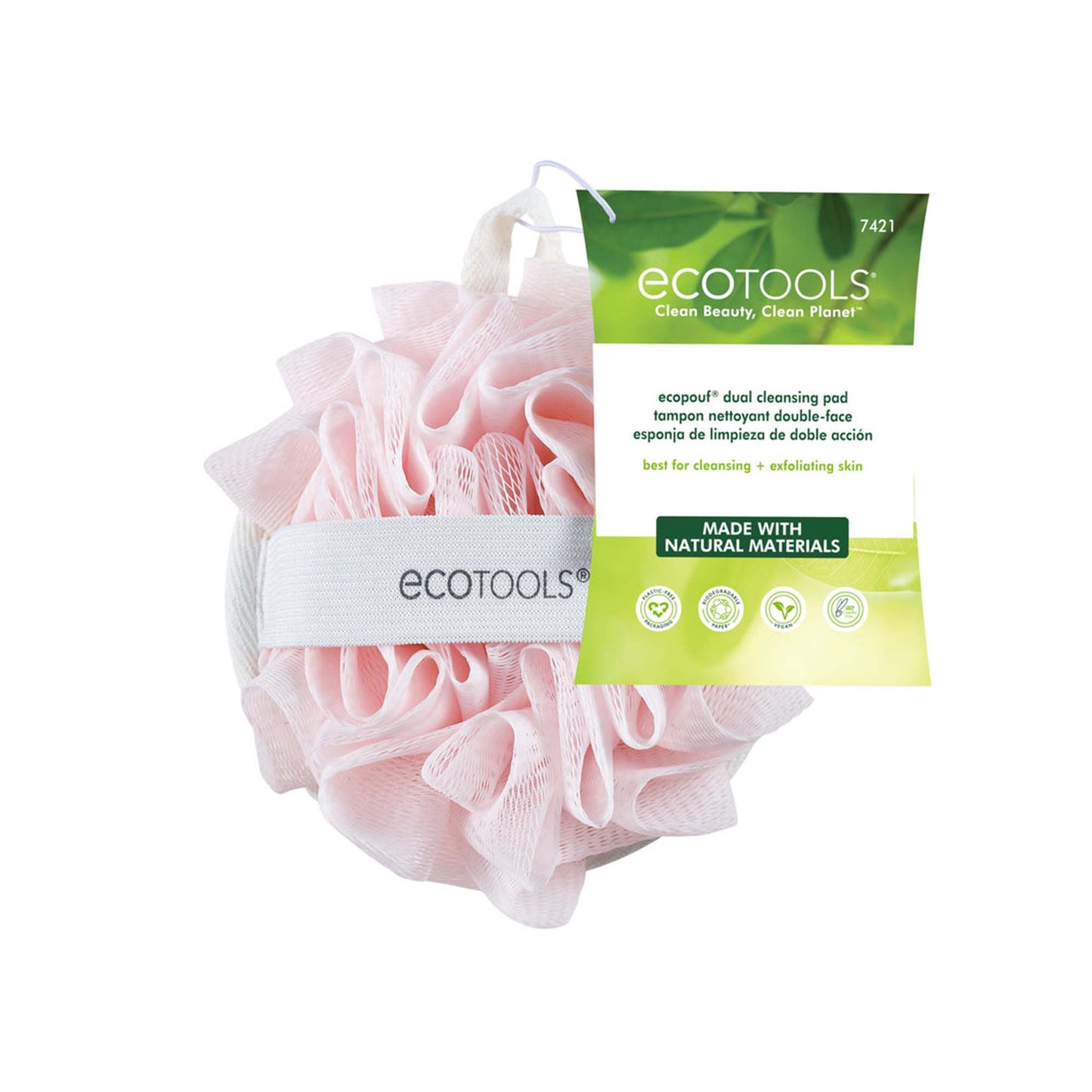 ECT BATH DUAL CLEANSING PAD PINK