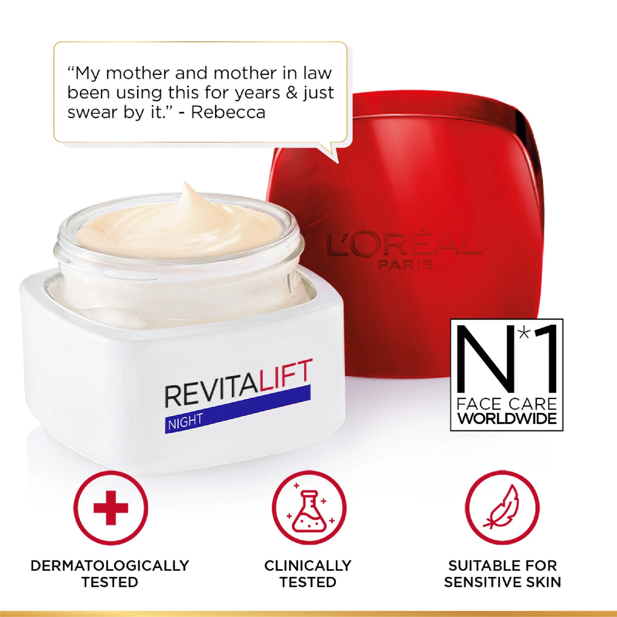 L’Oréal Paris, Revitalift Hydrating and Moisturizing Night Cream