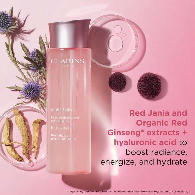 CLARINS Multi-Active Revitalizing Treatment Face Essence with Hyaluronic Acid