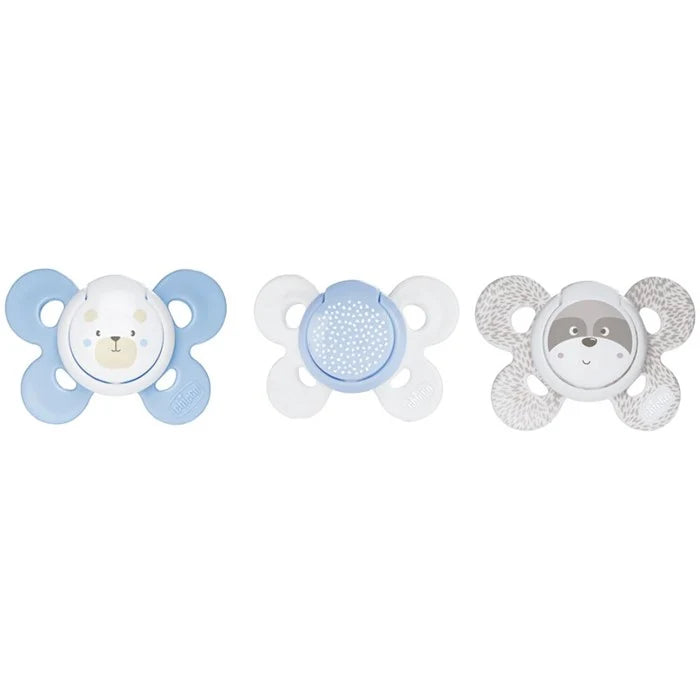 CHICCO Physio Comfort 0-6m blue/gray 2pcss