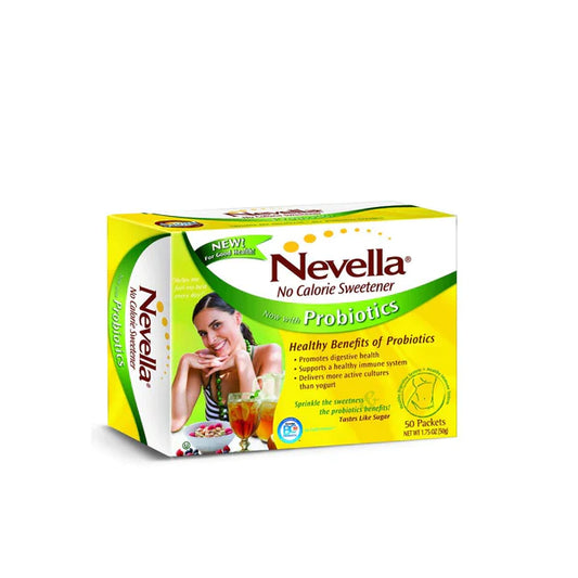 NEVELLA no calorie sweetener with probiotics 50 packets