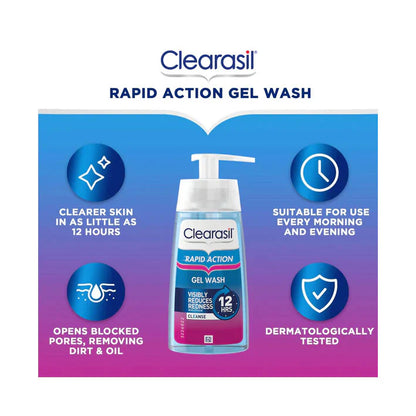 Clearasil Rapid Action Gel Wash 150ml