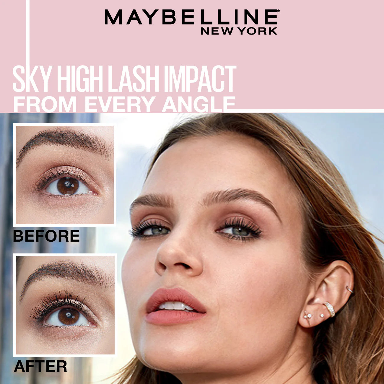 Maybelline New York Lash Sensational Sky High Mascara - Volumizing & Lengthening Black