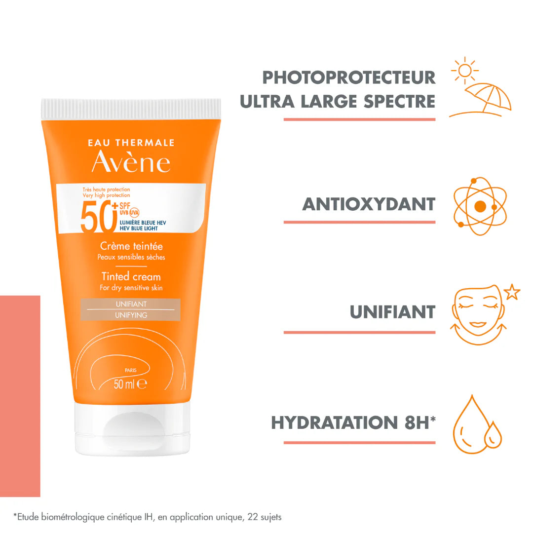 AVENE Tinted unifying cream SPF50+ with FREE After Sun