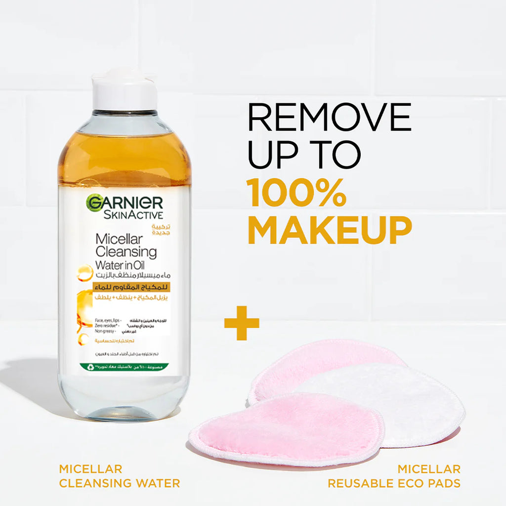 Garnier Micellar Water Oil-Infused Facial Cleanser and Waterproof Makeup Remover (2 sizes)