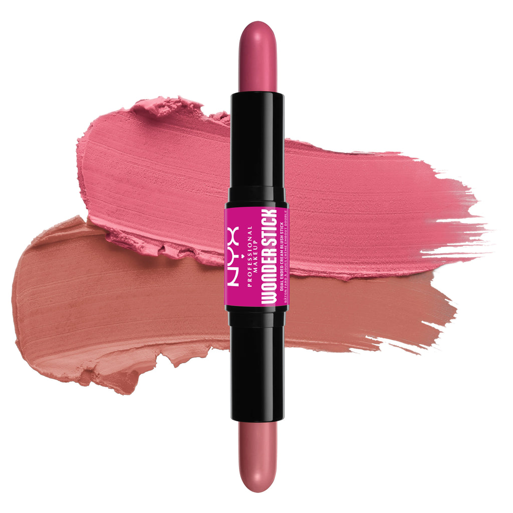 NYX Wonder Stick Dual Ended Cream Blush Stick, Light Peach