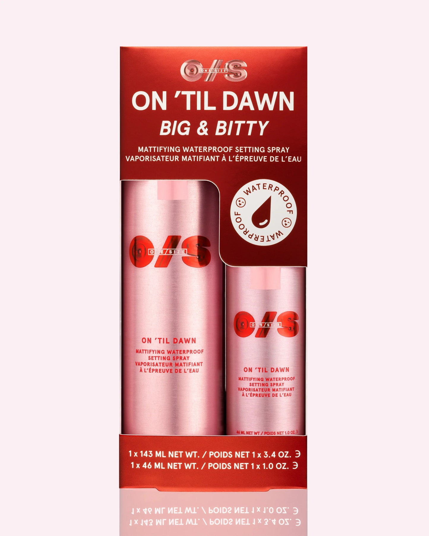 ONE SIZE Big & Bitty On 'Til Dawn Mattifying Waterproof Setting Spray Duo