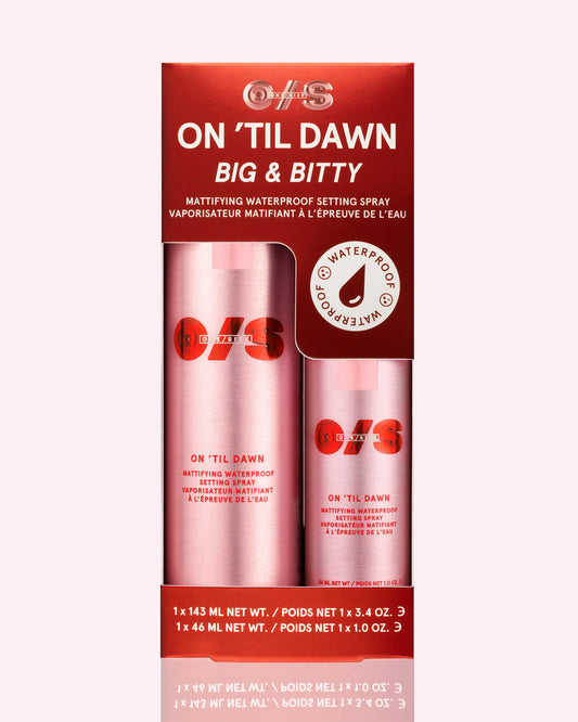 ONE SIZE Big & Bitty On 'Til Dawn Mattifying Waterproof Setting Spray Duo