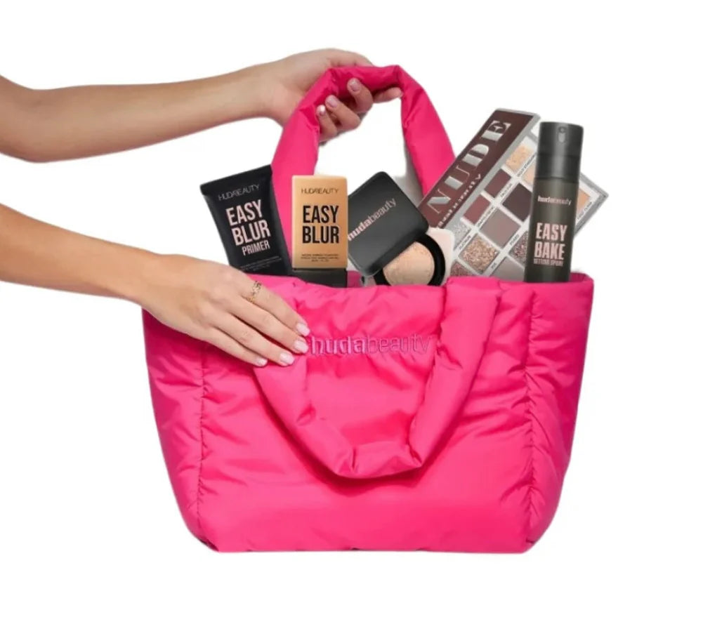 HUDA BEAUTY Pink Tote Bag