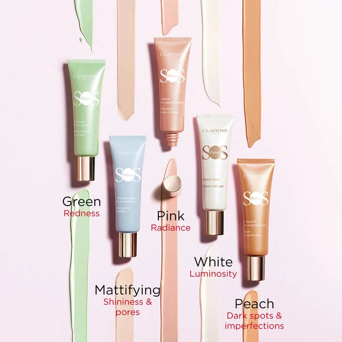 CLARINS SOS Color Correcting + Hydrating Face Primer - Green 04
