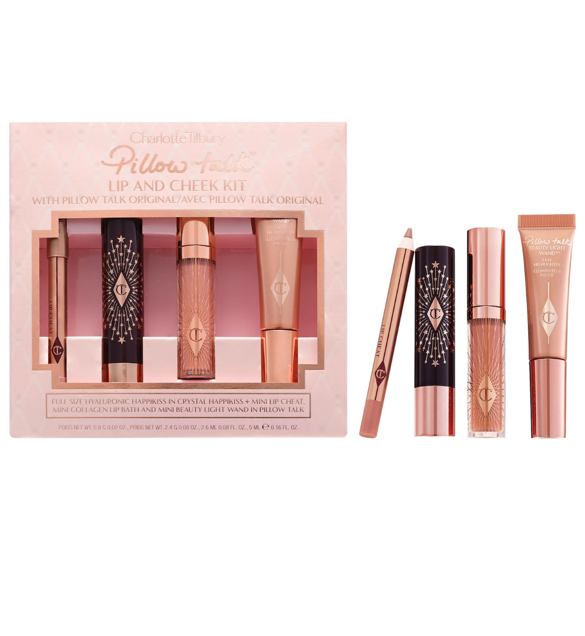 CHARLOTTE TILBURY Pillow Talk Iconic Lip and Cheek Secrets Set