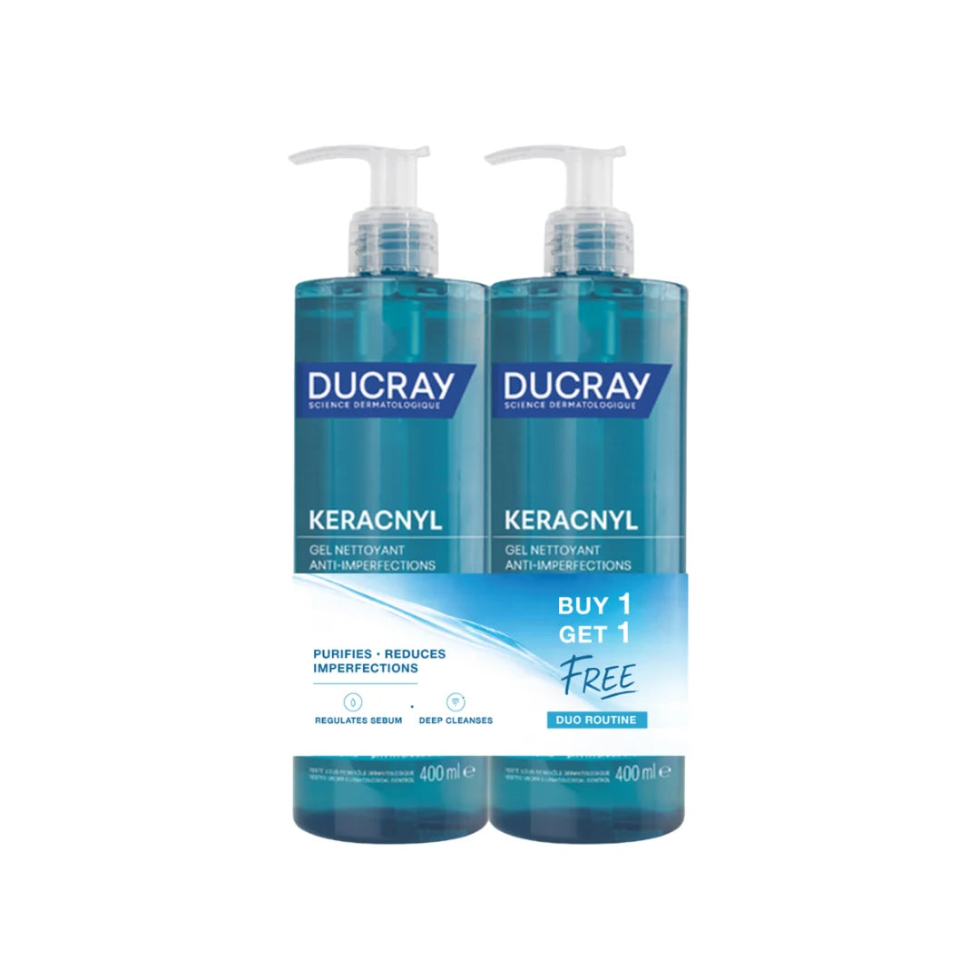 DUCRAY Keracnyl Foaming Gel 400ml Buy One Get One