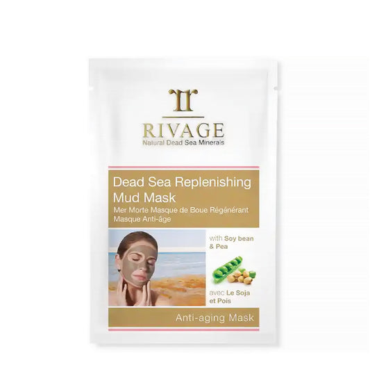 RIVAGE Dead Sea Replenishing Facial Mud Mask - Pack of 4 Sachets (25g X 4)