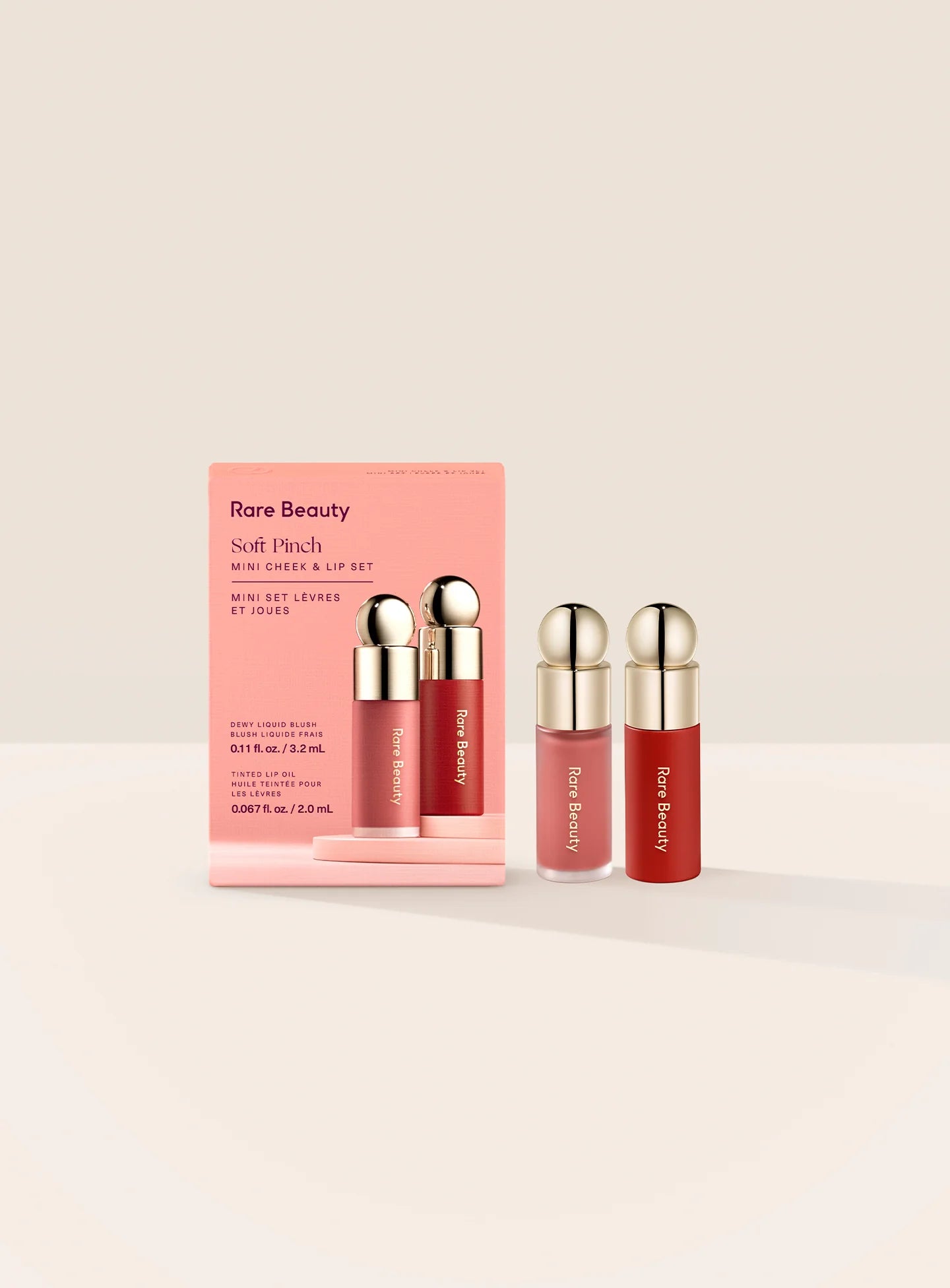 RARE BEAUTY Soft Pinch Mini Cheek & Lip Set