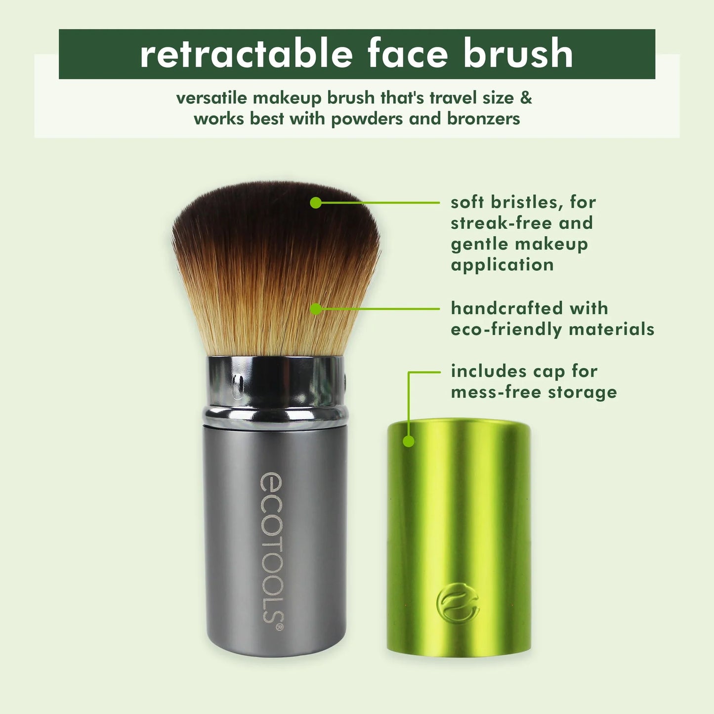 ECT Retractable Face Makeup Brush