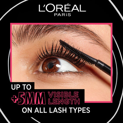 L'Oreal Paris Telescopic Lift Washable Mascara, Lengthening and Volumizing, Lash Lift with Up to 36HR Wear