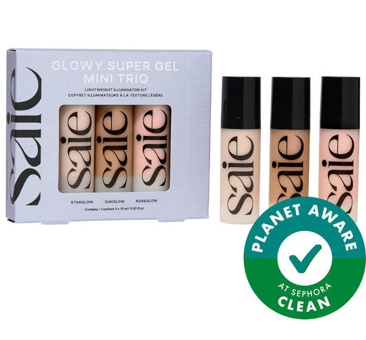 SAIE Mini Glowy Super Gel trio gift set