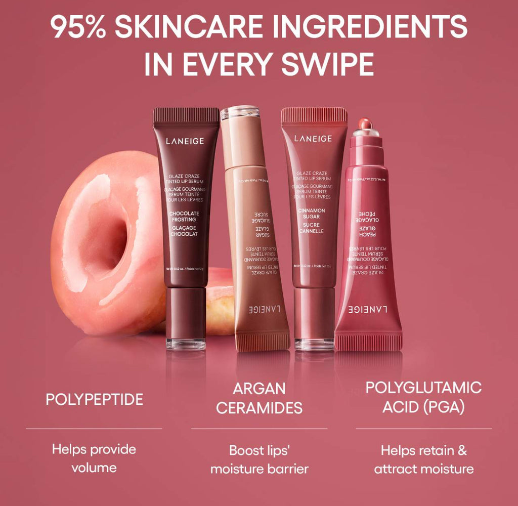 LANEIGE Glaze Craze Tinted polypeptide Lip Serum