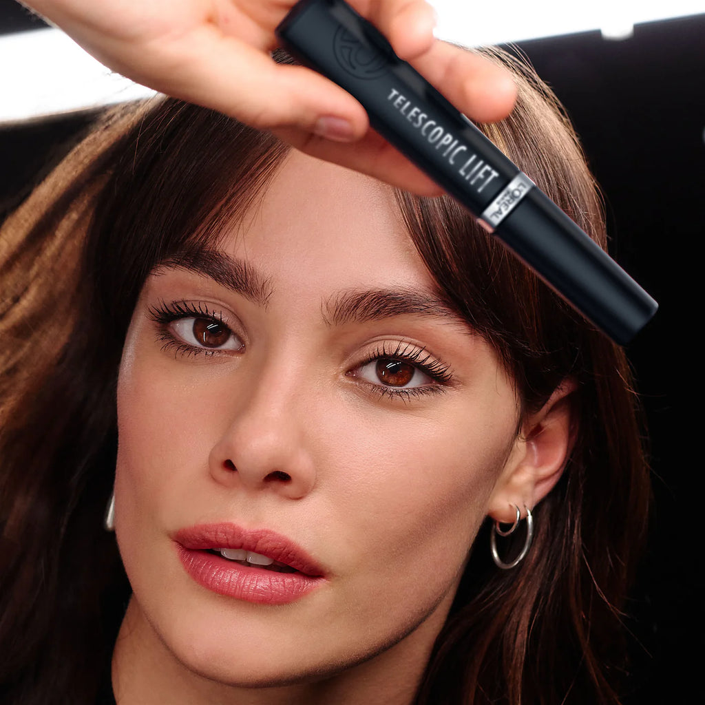 L'Oreal Paris Telescopic Lift Washable Mascara, Lengthening and Volumizing, Lash Lift with Up to 36HR Wear
