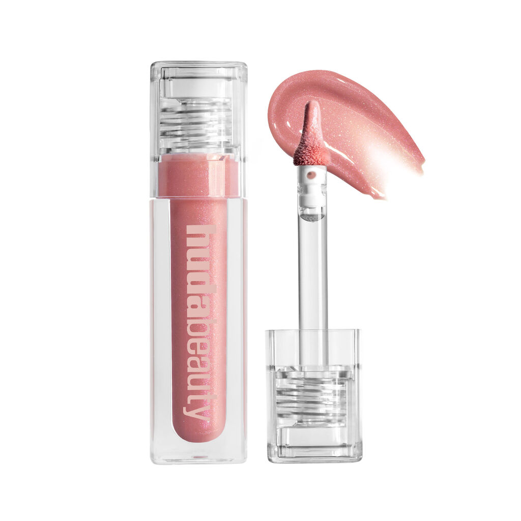 HUDA BEAUTY Nude FAUX FILLER Lip Gloss - Shimmer Finish