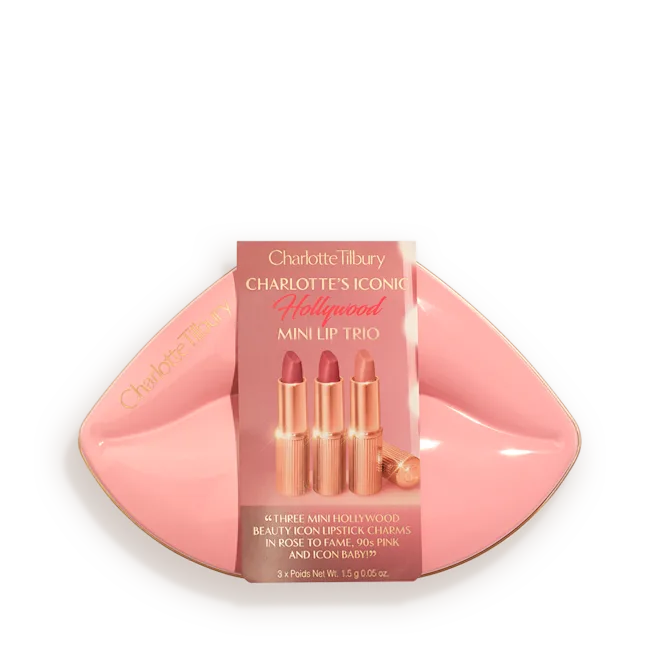 Charlotte Tilbury HOLLYWOOD ICONIC MINI LIP TRIO TRAVEL SIZE LIP KIT