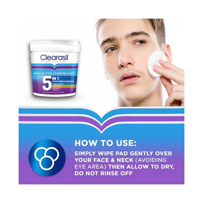 Clearasil Ultra 5 In 1 Cleansing Pad 65 Pads