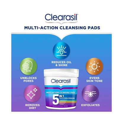 Clearasil Ultra 5 In 1 Cleansing Pad 65 Pads