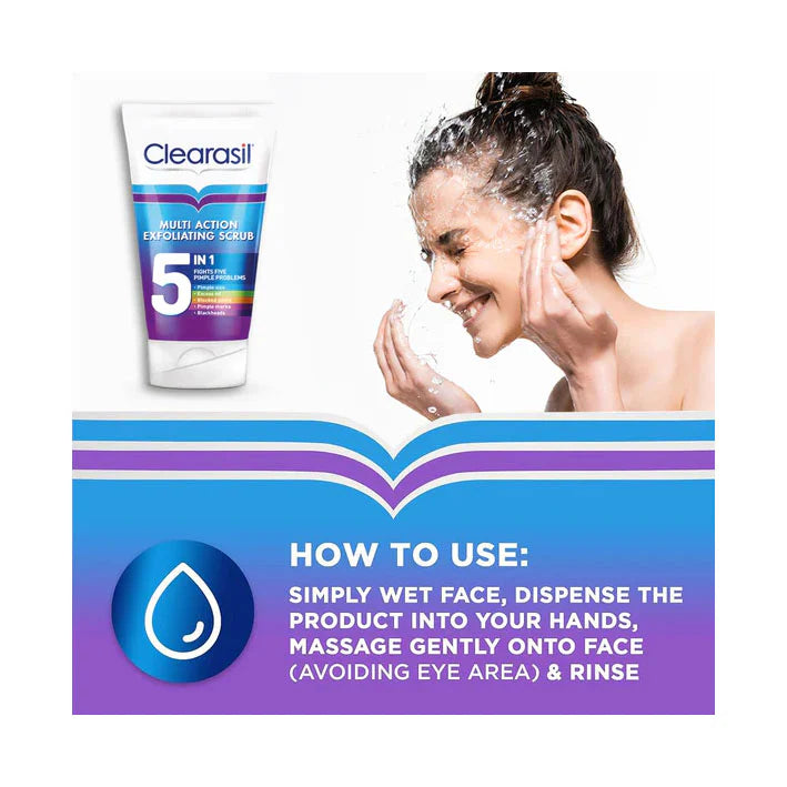 Clearasil Multi Action 5 in 1 Exfoliating Scrub 150ml