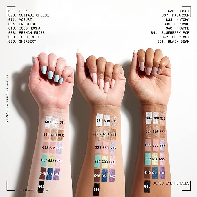 NYX PROFESSIONAL MAKEUP Jumbo Eye Pencil, Blendable eyeshadow stick & eyeliner pencil