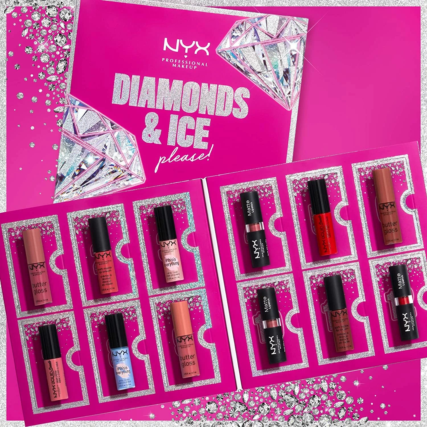NYX PROFESSIONAL MAKEUP Diamonds & Ice please 12 DAY LIPSTICKS