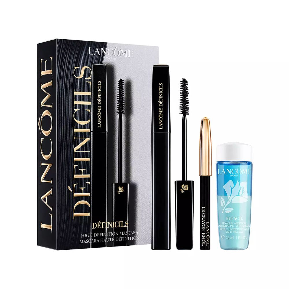 LANCOME Definicils Mascara set with le crayon khol & Bi-facial