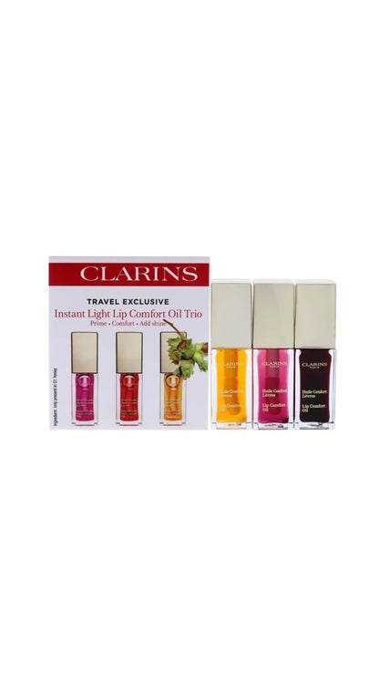 CLARINS Instant light Lip Comfort oil trio full size set