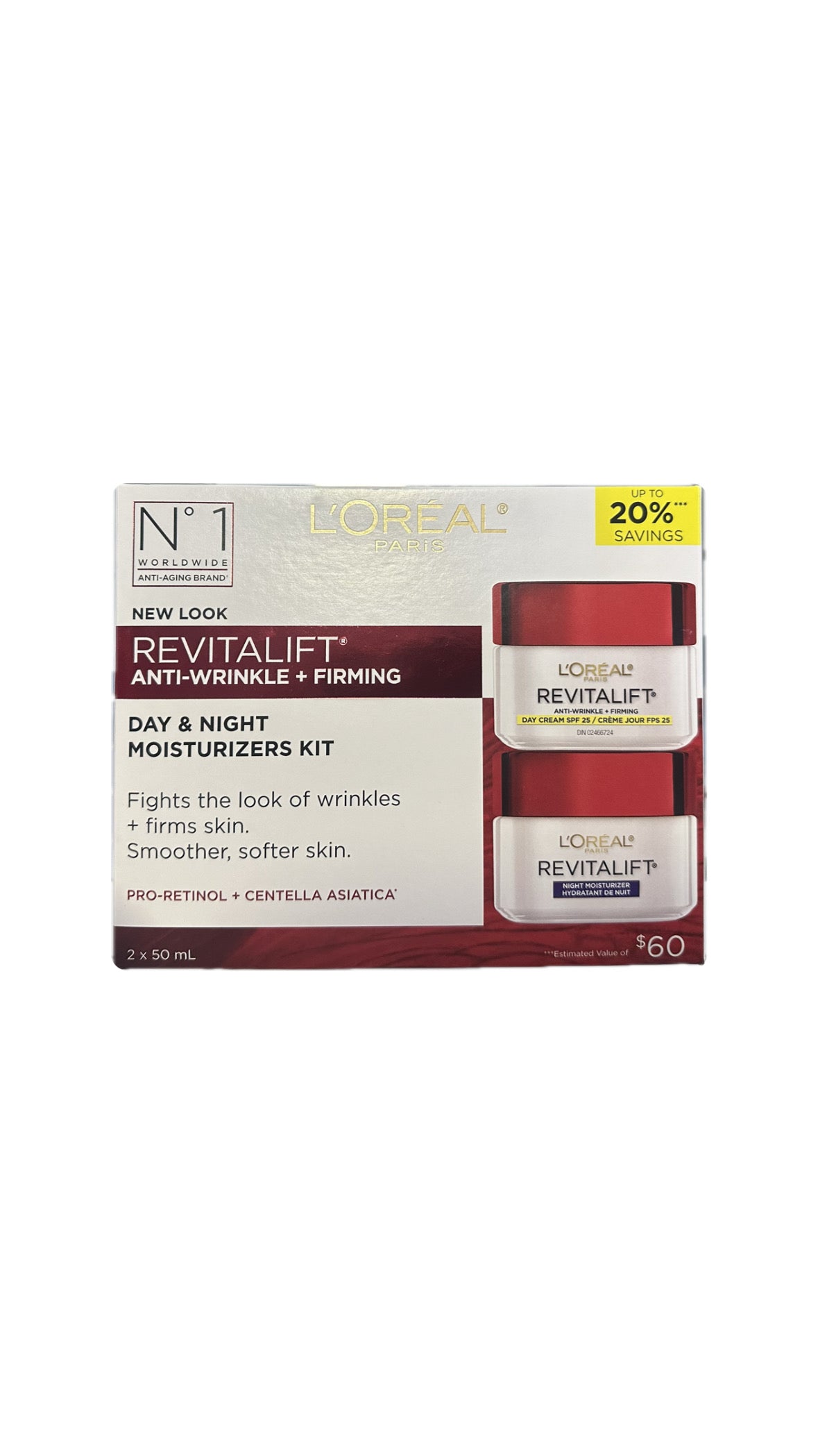 LOREAL Revitalift Anti-Wrinkle + Firming Day Moisturizer with SPF25 Kit