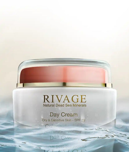 RIVAGE Day Cream for Dry & Sensitive Skin - SPF 15 - Jar 50ml