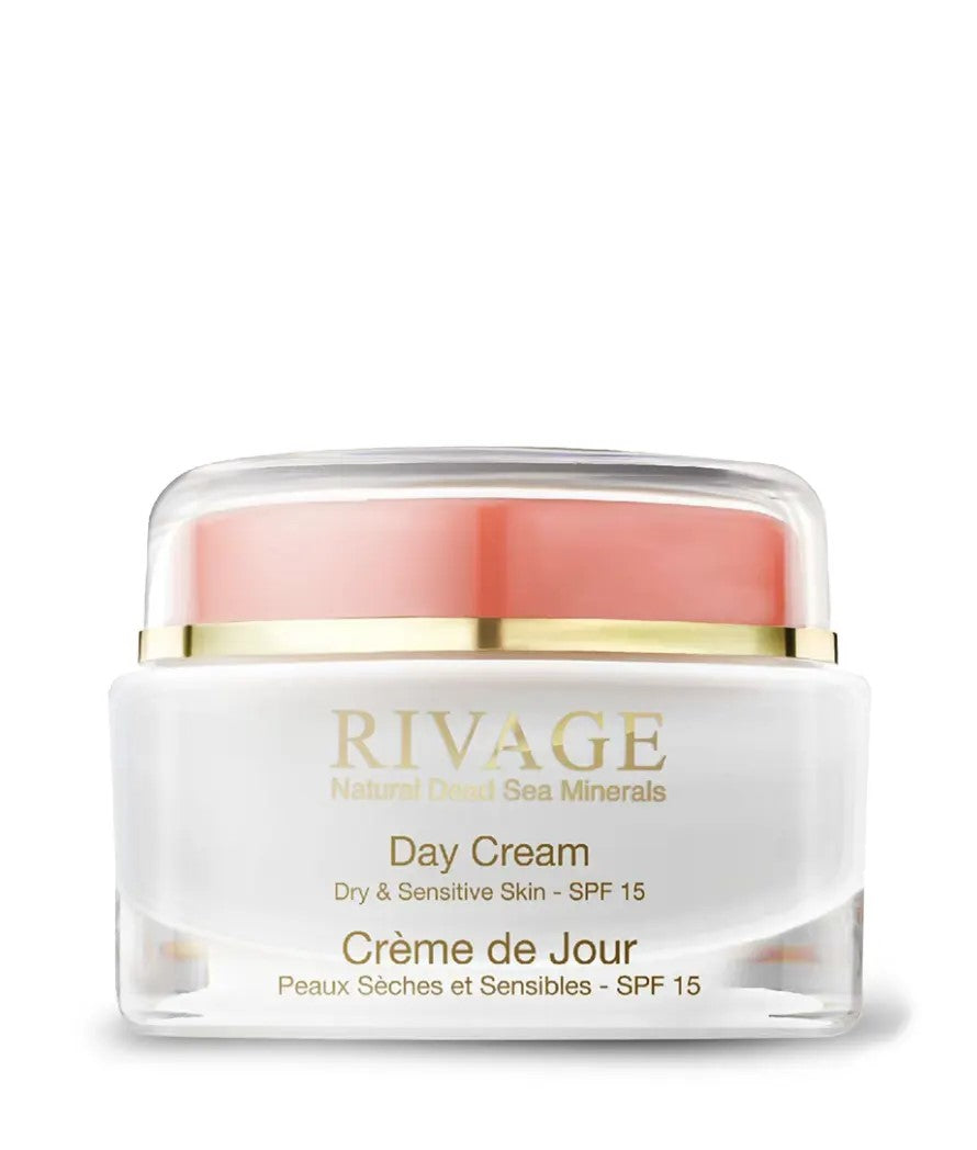 RIVAGE Day Cream for Dry & Sensitive Skin - SPF 15 - Jar 50ml