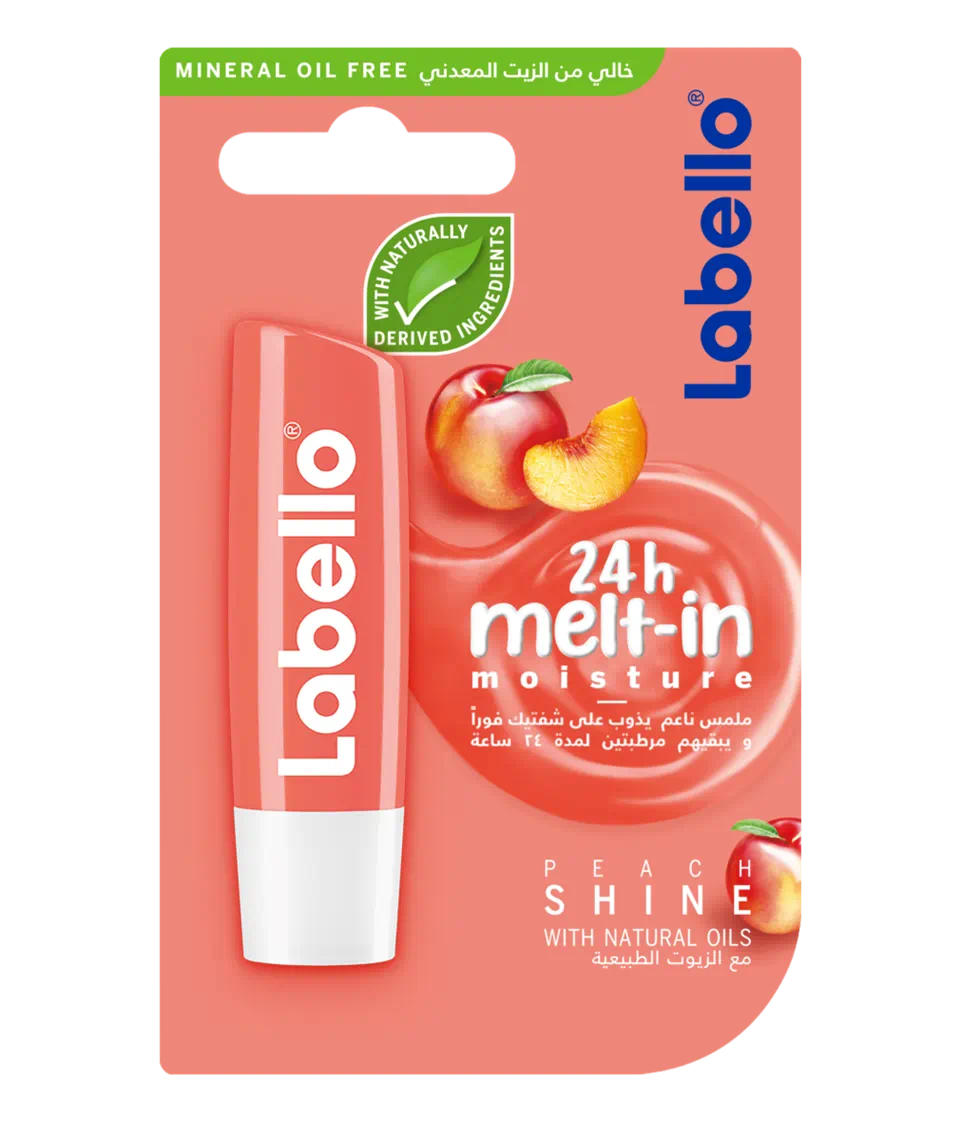 Labello Peach Shine 24H melt-in