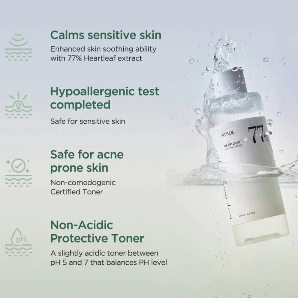 ANUA SOOTHING TONER 77% 250ML