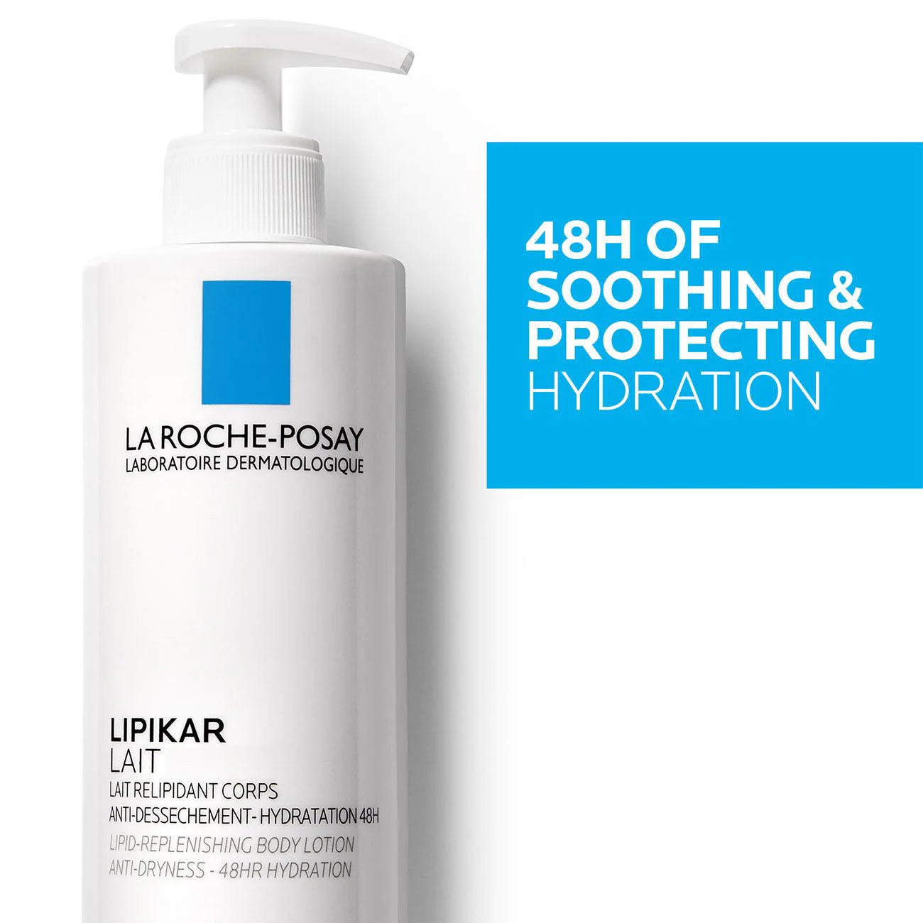 LRP LIPIKAR LAIT 48HR HYDRATION AND ANTI-DRYNESS - 400ml