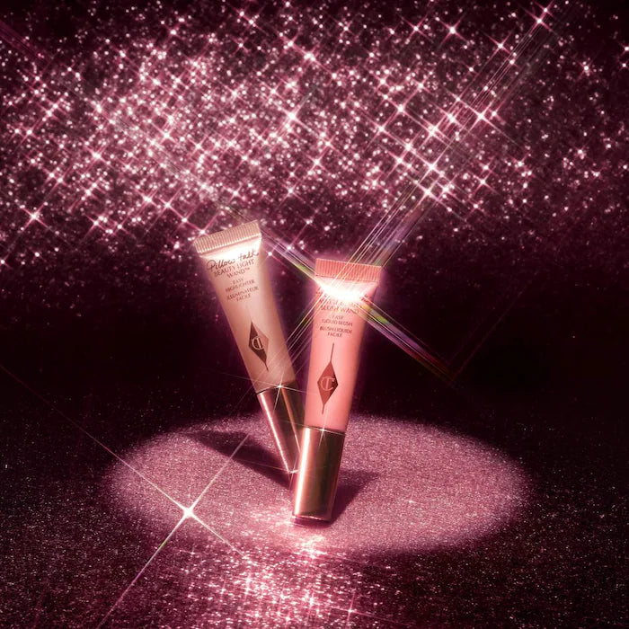 Charlotte Tilbury Mini Pillow Talk Blush and Glow Beauty Highlighter Wand Set