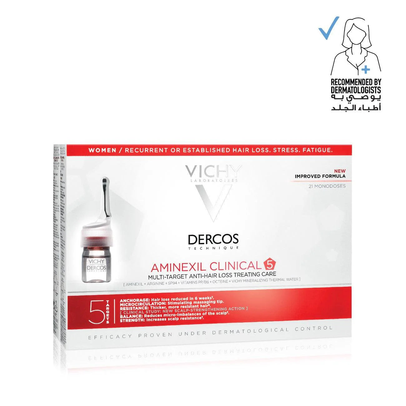 VICHY Dercos Aminexil Clinical 5 Women - 21 Monodoses