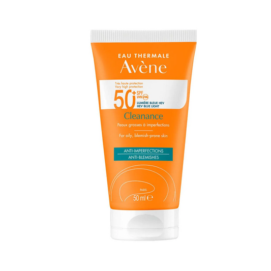 AVENE Cleanance Sunscreen Very High Protection SPF50+ 50ML for Oily Blemish-Prone Skin