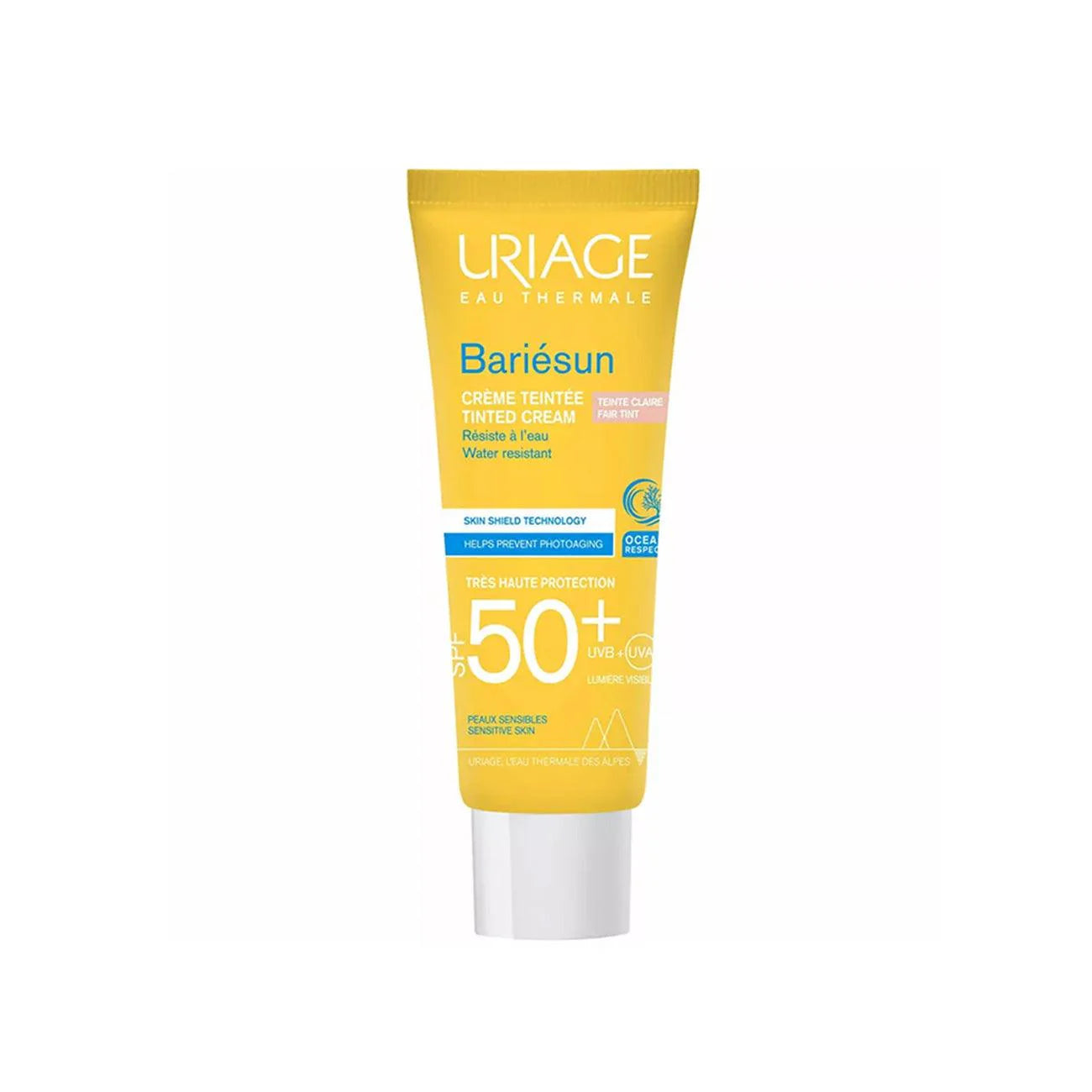 URIAGE Bariésun Tinted Cream Very High Protection SPF50+ Anti-Shine Texture Ultra-Dry Finish - Sensitive Skin